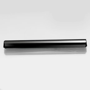 Turmalina preto natural 19,32ct, corte esmeralda, opaco
