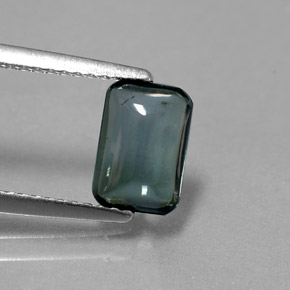 Turmalina cinza natural 1,37ct, transparente, transparente/translúcido