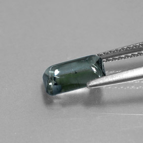 Turmalina cinza natural 1,37ct, transparente, transparente/translúcido