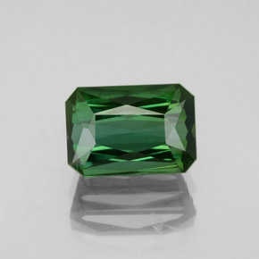 Turmalina verde natural 2,47ct, corte esmeralda, VVS