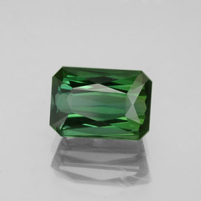 Turmalina verde natural 2,47ct, corte esmeralda, VVS