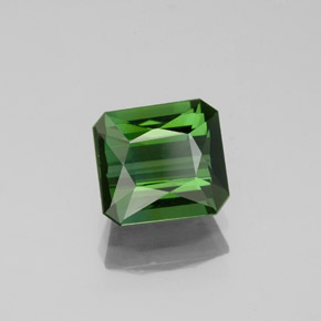 Turmalina verde natural 1,81ct, corte esmeralda, VVS-VS