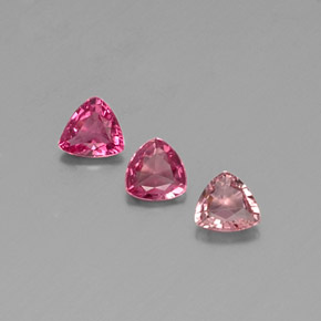 Pedras preciosas de turmalina rosa natural de  ct, trillion, VS