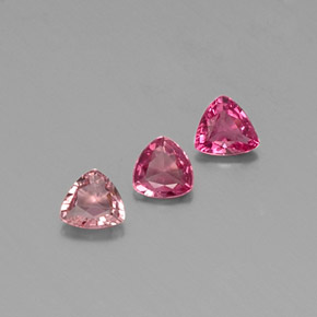 Pedras preciosas de turmalina rosa natural de  ct, trillion, VS