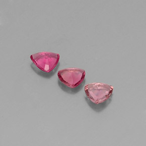 Pedras preciosas de turmalina rosa natural de  ct, trillion, VS