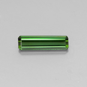 Turmalina Verde Terroso Natural 1.16ct, Corte Esmeralda, VVS-VS