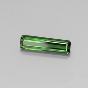 Turmalina Verde Terroso Natural 1.16ct, Corte Esmeralda, VVS-VS