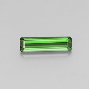 Turmalina verde natural 1,27ct, corte esmeralda, VVS-VS