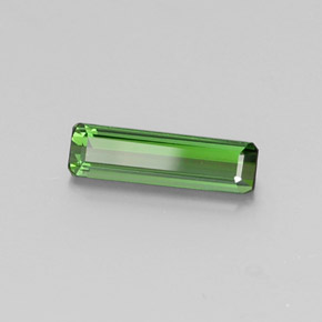 Turmalina verde natural 1,27ct, corte esmeralda, VVS-VS