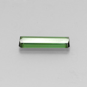 Turmalina verde natural 1,27ct, corte esmeralda, VVS-VS
