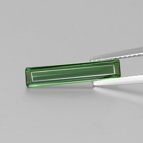 Turmalina verde natural 1,14ct, corte esmeralda, VS