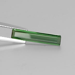 Turmalina verde natural 1,14ct, corte esmeralda, VS