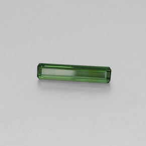 Turmalina verde natural 1,74ct, corte esmeralda, VS