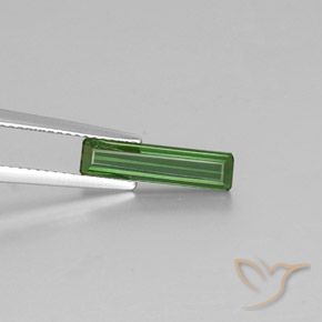 1.36ct Natural Verde médio Turmalina, Corte Esmeralda, VVS-VS