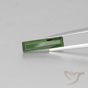Turmalina Verde médio Natural 1.36ct, Corte Octógono / Esmeralda, VVS-VS