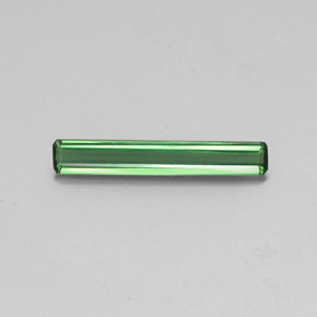 Turmalina verde natural 1,51ct, corte esmeralda, VS