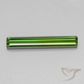 1.44ct Natural verde escuro Turmalina, Corte Esmeralda, VS