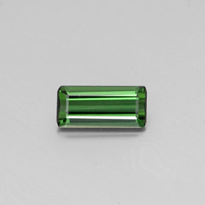 Turmalina verde natural 1,75ct, corte esmeralda, VS
