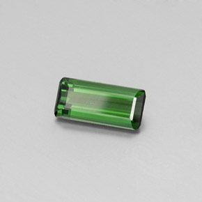 Turmalina verde natural 1,75ct, corte esmeralda, VS