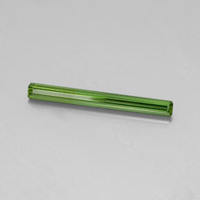 Turmalina verde natural 1,75ct, corte esmeralda, VVS-VS