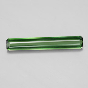 Turmalina verde natural 1,51ct, corte esmeralda, VS