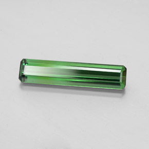 Turmalina verde natural 1,71ct, corte esmeralda, VS