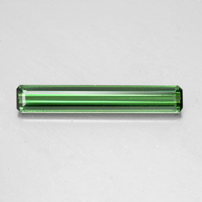 Turmalina verde natural 1,60ct, corte esmeralda, VVS-VS