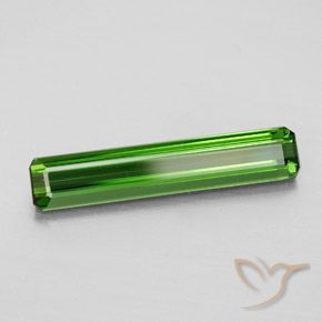Turmalina verde natural 2,58ct, corte esmeralda, VVS-VS