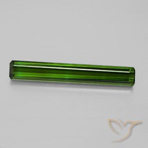 Turmalina verde natural 3,45ct, corte esmeralda, VVS