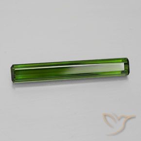 Turmalina verde natural 3,45ct, corte esmeralda, VVS