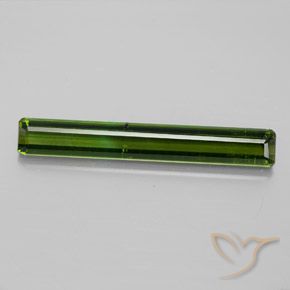 3.44ct Natural Verde escuro Turmalina, Corte Esmeralda, SI