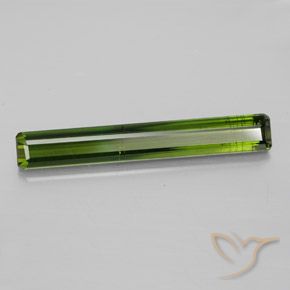 Turmalina Verde escuro Natural 3.44ct, Corte Octógono / Esmeralda, SI