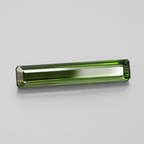 Turmalina verde natural 3,12ct, corte esmeralda, VVS-VS