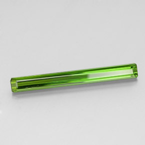 Turmalina verde natural 3,07ct, corte esmeralda, VVS