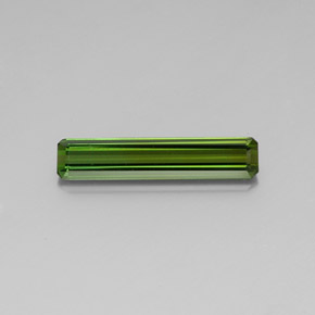 Turmalina verde natural 3,01ct, corte esmeralda, VVS-VS