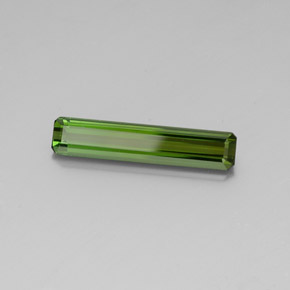 Turmalina verde natural 3,01ct, corte esmeralda, VVS-VS