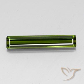 3.28ct Natural Verde escuro Turmalina, Corte Esmeralda, VVS-VS