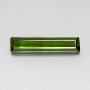 Turmalina verde natural 3,40ct, corte esmeralda, VS