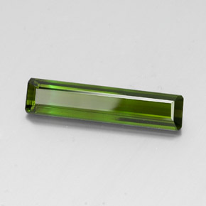 Turmalina verde natural 3,40ct, corte esmeralda, VS