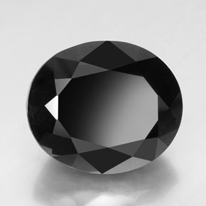 Turmalina preto natural 74,70ct, corte oval, opaco