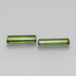Pedras preciosas de turmalina verde natural de  ct, corte esmeralda, VVS-VS