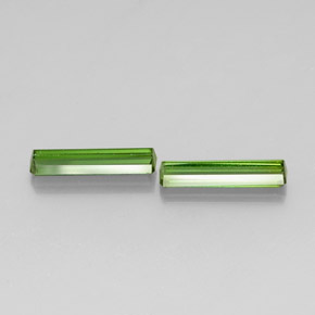 Pedras preciosas de turmalina verde natural de  ct, corte esmeralda, VVS-VS