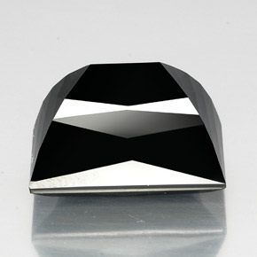 Turmalina preto natural 39,02ct, baguete, opaco