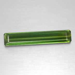 Turmalina verde natural 2,62ct, corte esmeralda, VVS-VS