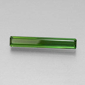 Turmalina Verde médio-escuro Natural 2,56ct, Corte Esmeralda, VVS-VS