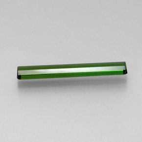 Turmalina Verde médio-escuro Natural 2,56ct, Corte Esmeralda, VVS-VS