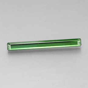 Turmalina verde médio natural 2,13ct, corte esmeralda, VVS-VS