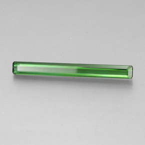 Turmalina verde médio natural 2,13ct, corte esmeralda, VVS-VS