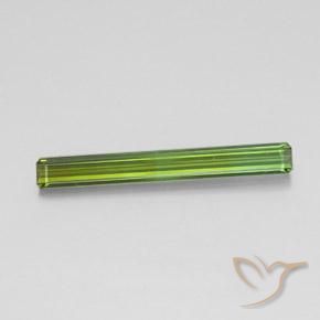 2.02ct Natural verde quente Turmalina, Corte Esmeralda, VVS