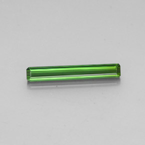 Turmalina verde escuro Natural 2,09ct, Corte Esmeralda, VVS-VS